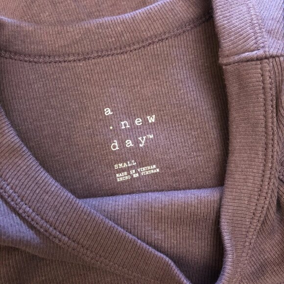 A New Day Women's Ribbed Tank Bodysuit, Purple, Small - Picture 4 of 5